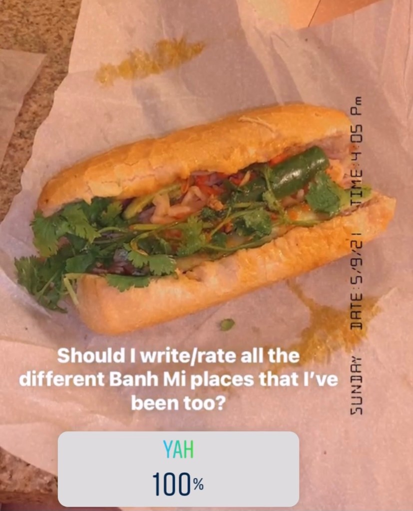 bánh mì đặc biệt or special combo Vietnamese sub or sandwich from Ha Tien Super Market