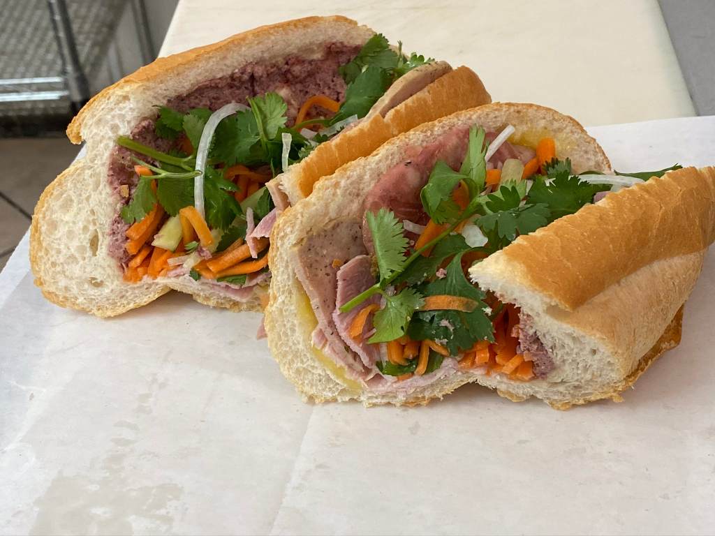 bánh mì đặc biệt or special combo Vietnamese subs or sandwiches